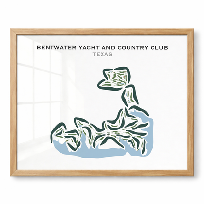 Bentwater Yacht and Country Club, Texas - Printed Golf Courses