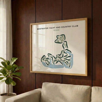 Bentwater Yacht and Country Club, Texas - Printed Golf Courses