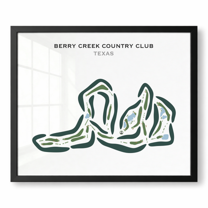 Berry Creek Country Club, Texas - Printed Golf Courses