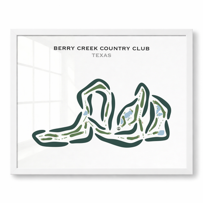 Berry Creek Country Club, Texas - Printed Golf Courses