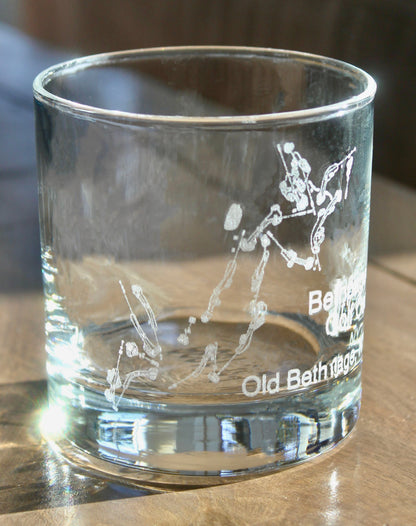 Bethpage Black Golf Course - Laser Engraved Course Map Glasses