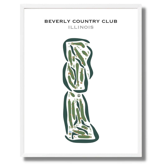 Beverly Country Club, Illinois - Printed Golf Courses