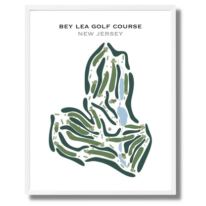 Bey Lea Golf Course, New Jersey - Printed Golf Course
