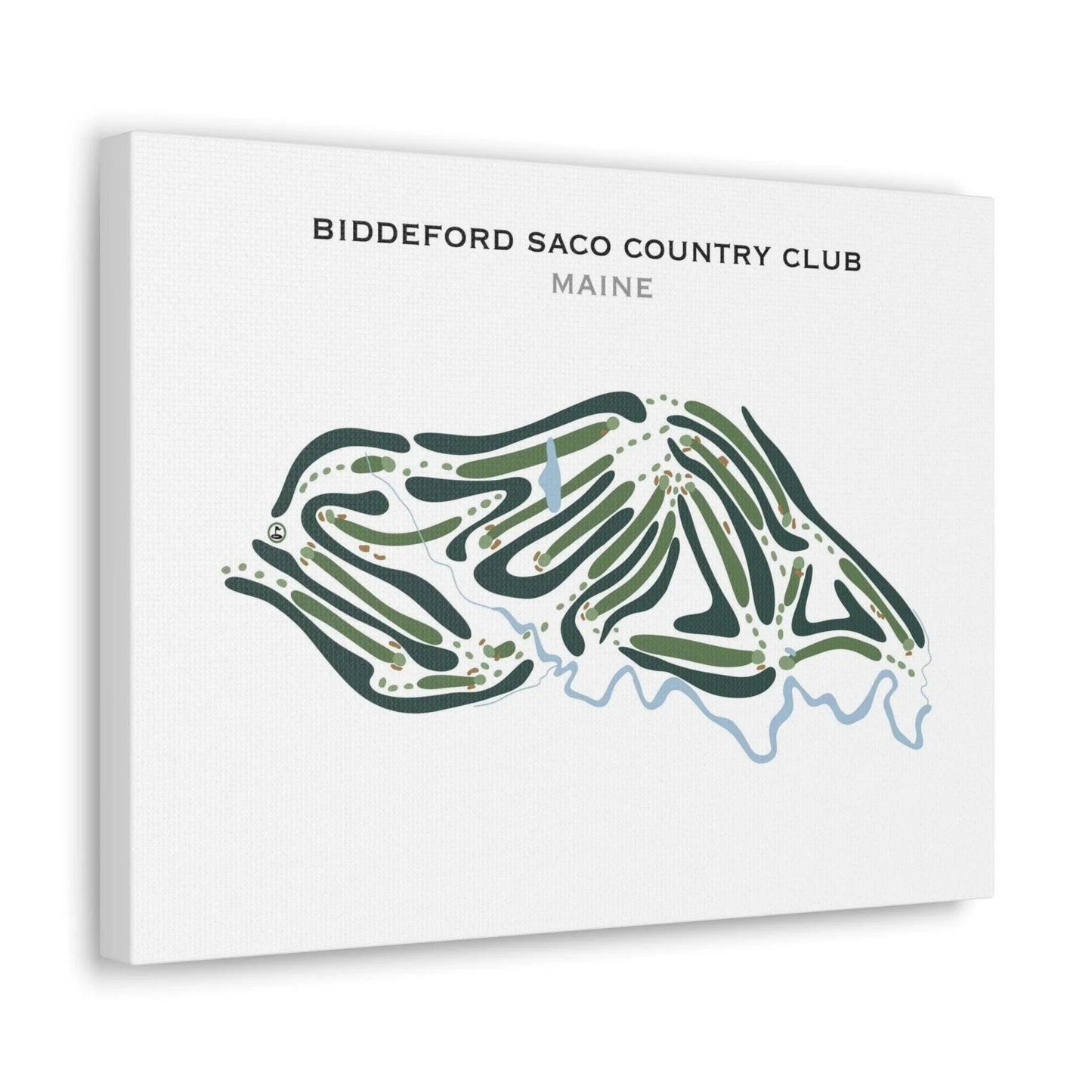 Biddeford Saco Country Club, Maine - Printed Golf Courses