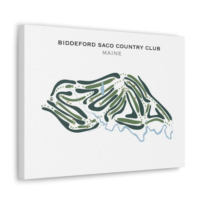 Biddeford Saco Country Club, Maine - Printed Golf Courses