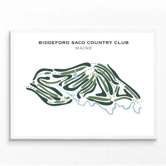 Biddeford Saco Country Club, Maine - Printed Golf Courses