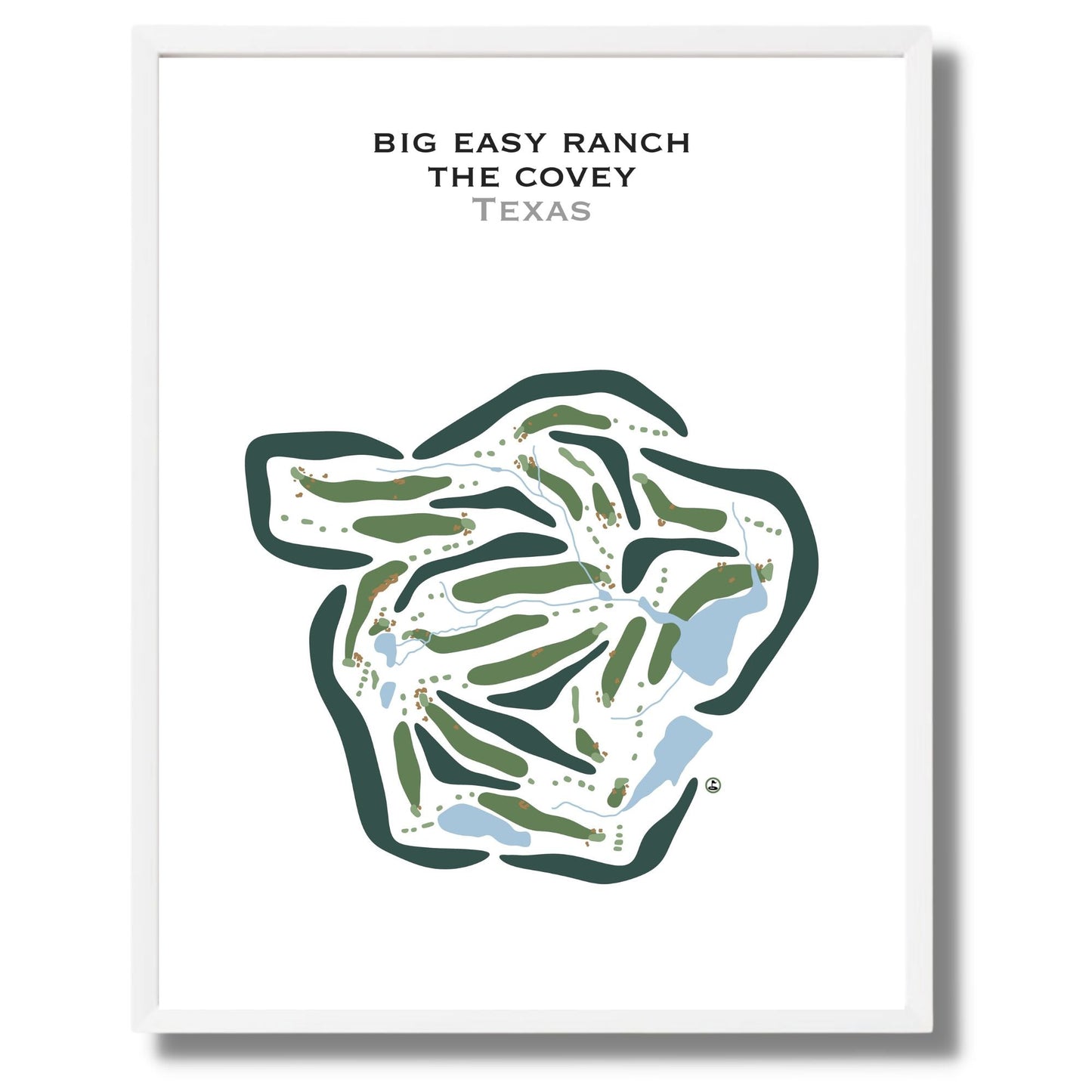Big Easy Ranch - The Covey, Texas - Printed Golf Courses