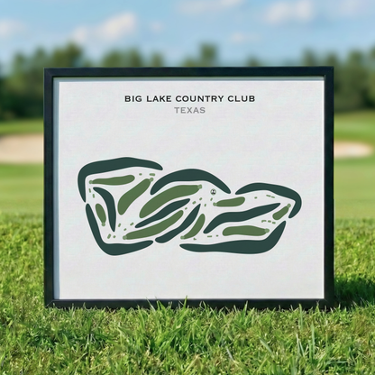 Big Lake Country Club, Texas - Printed Golf Courses