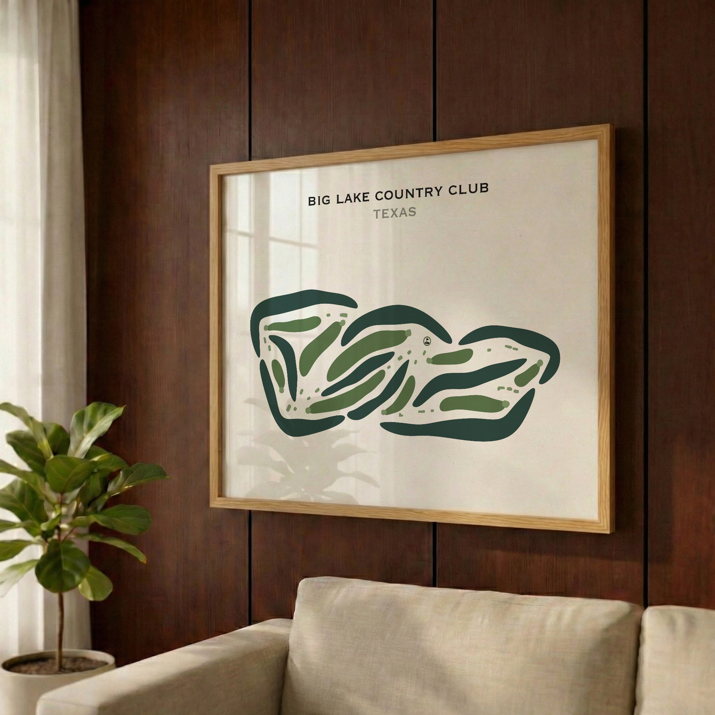 Big Lake Country Club, Texas - Printed Golf Courses