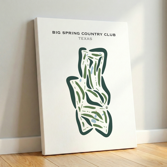 Big Spring Country Club, Texas - Printed Golf Courses