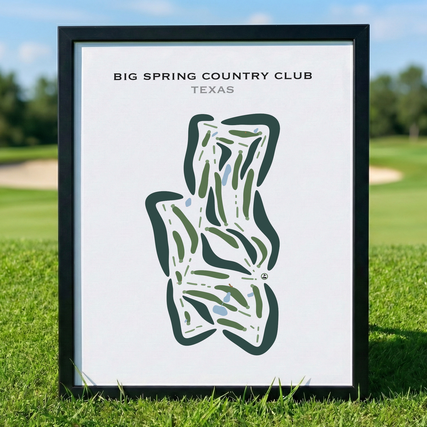 Big Spring Country Club, Texas - Printed Golf Courses