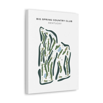 Big Spring Country Club, Kentucky - Printed Golf Course