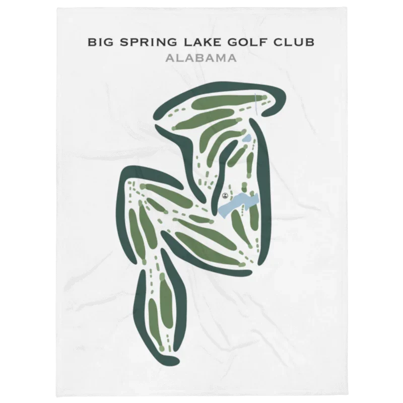 Big Spring Lake Golf Club, Alabama - Printed Golf Course