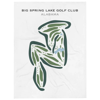 Big Spring Lake Golf Club, Alabama - Printed Golf Course