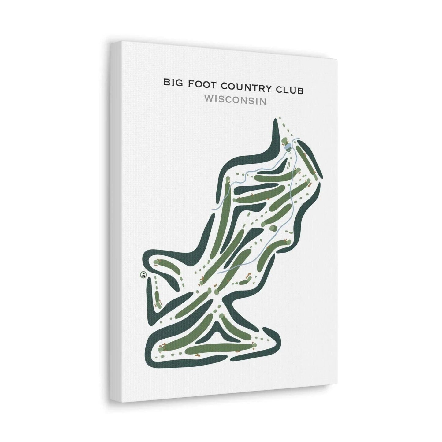 Big Foot Country Club, Wisconsin - Printed Golf Courses