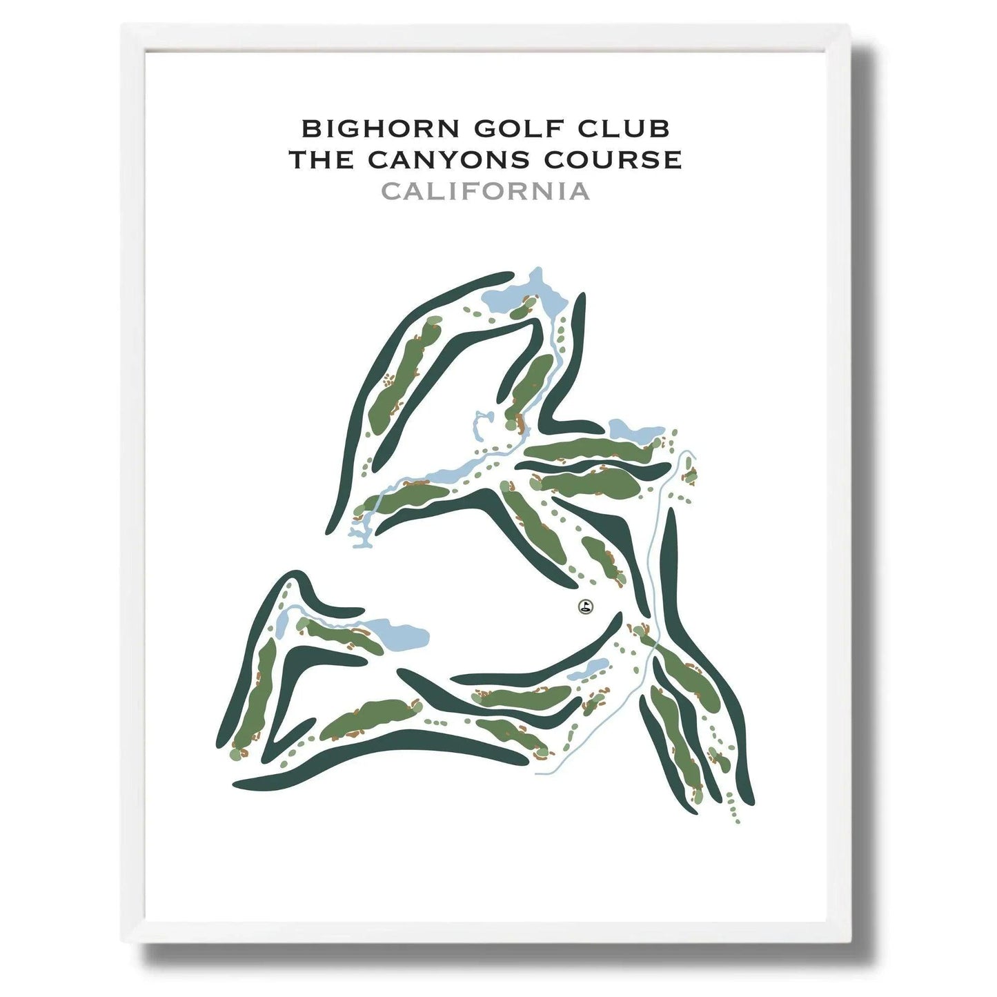 Bighorn - Canyons Course, California - Printed Golf Courses