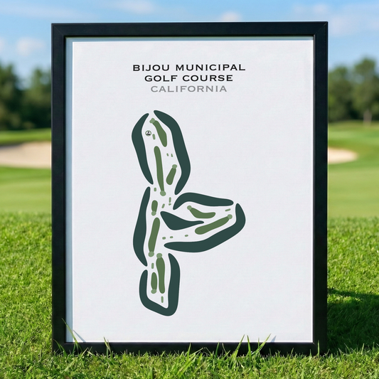 Bijou Municipal Golf Course, California - Printed Golf Courses