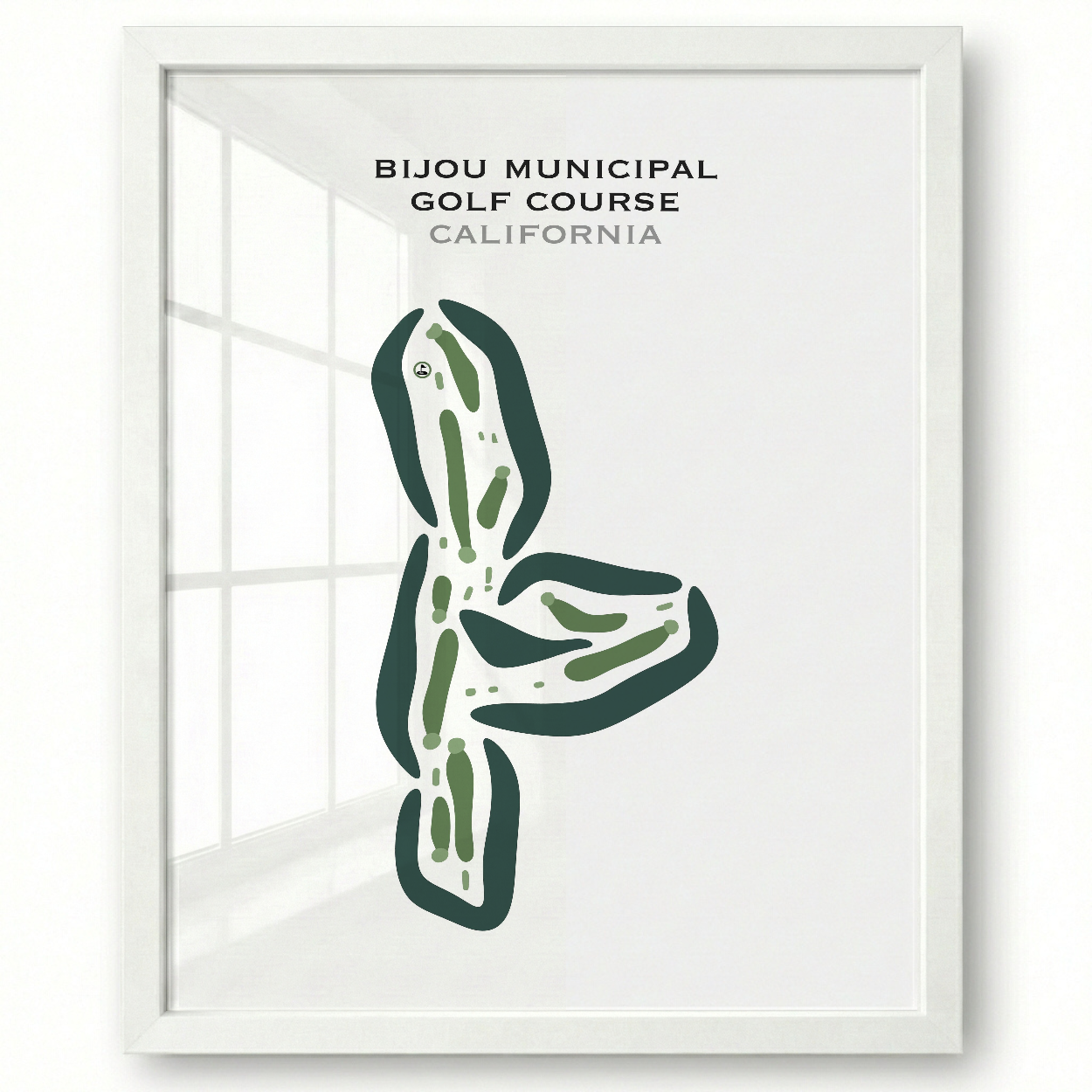 Bijou Municipal Golf Course, California - Printed Golf Courses