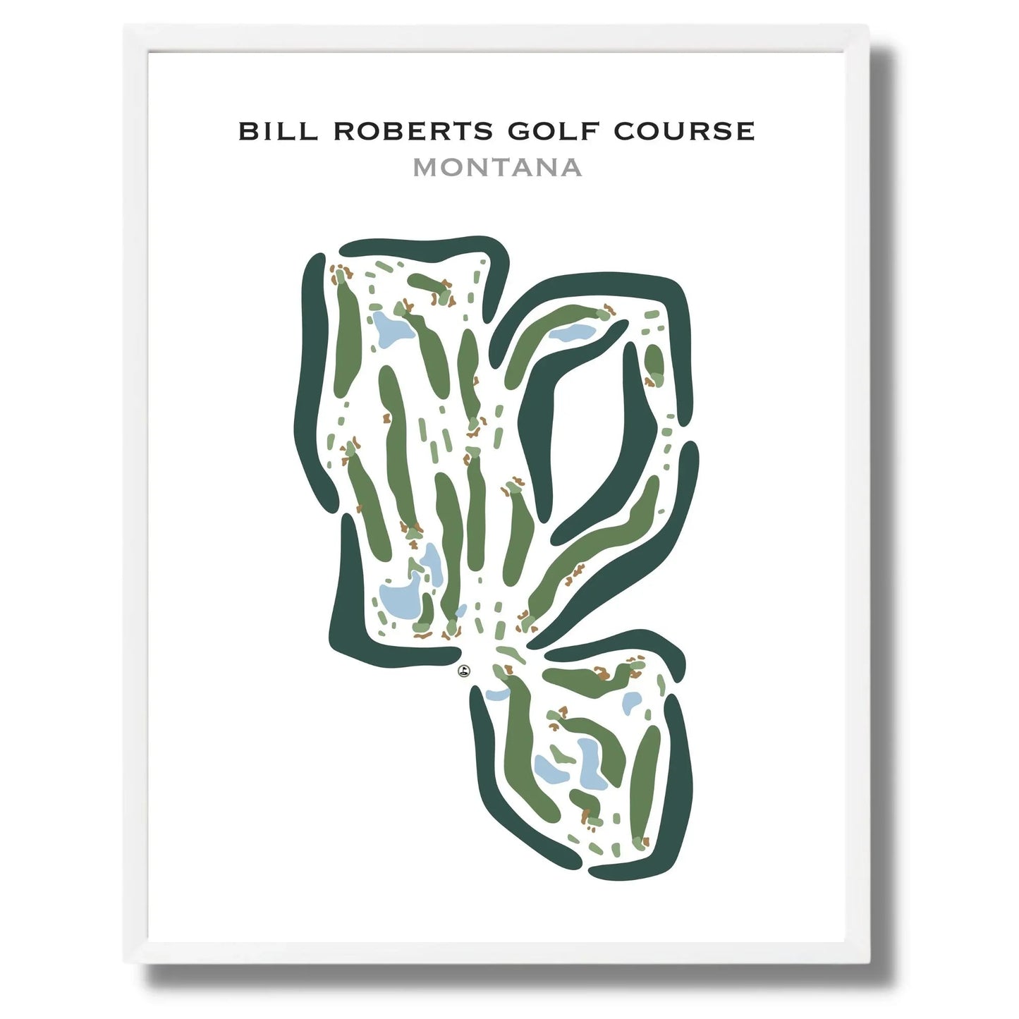 Bill Roberts Golf Course, Montana - Printed Golf Courses
