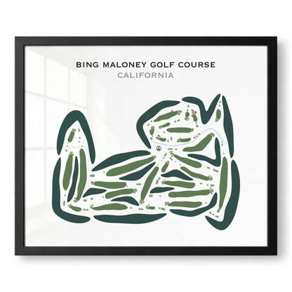 Bing Maloney Golf Course, California - Printed Golf Courses