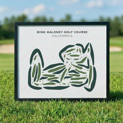 Bing Maloney Golf Course, California - Printed Golf Courses
