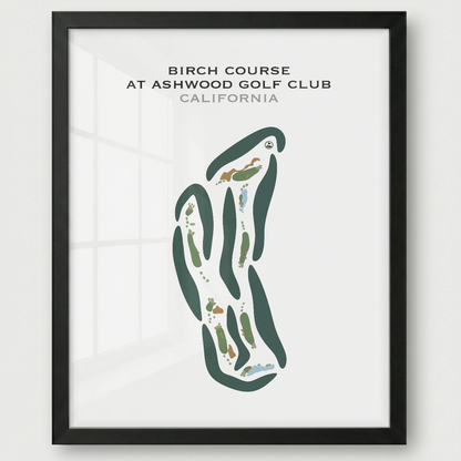 Birch Course at Ashwood Golf Club, California - Printed Golf Courses