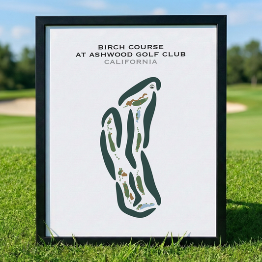 Birch Course at Ashwood Golf Club, California - Printed Golf Courses