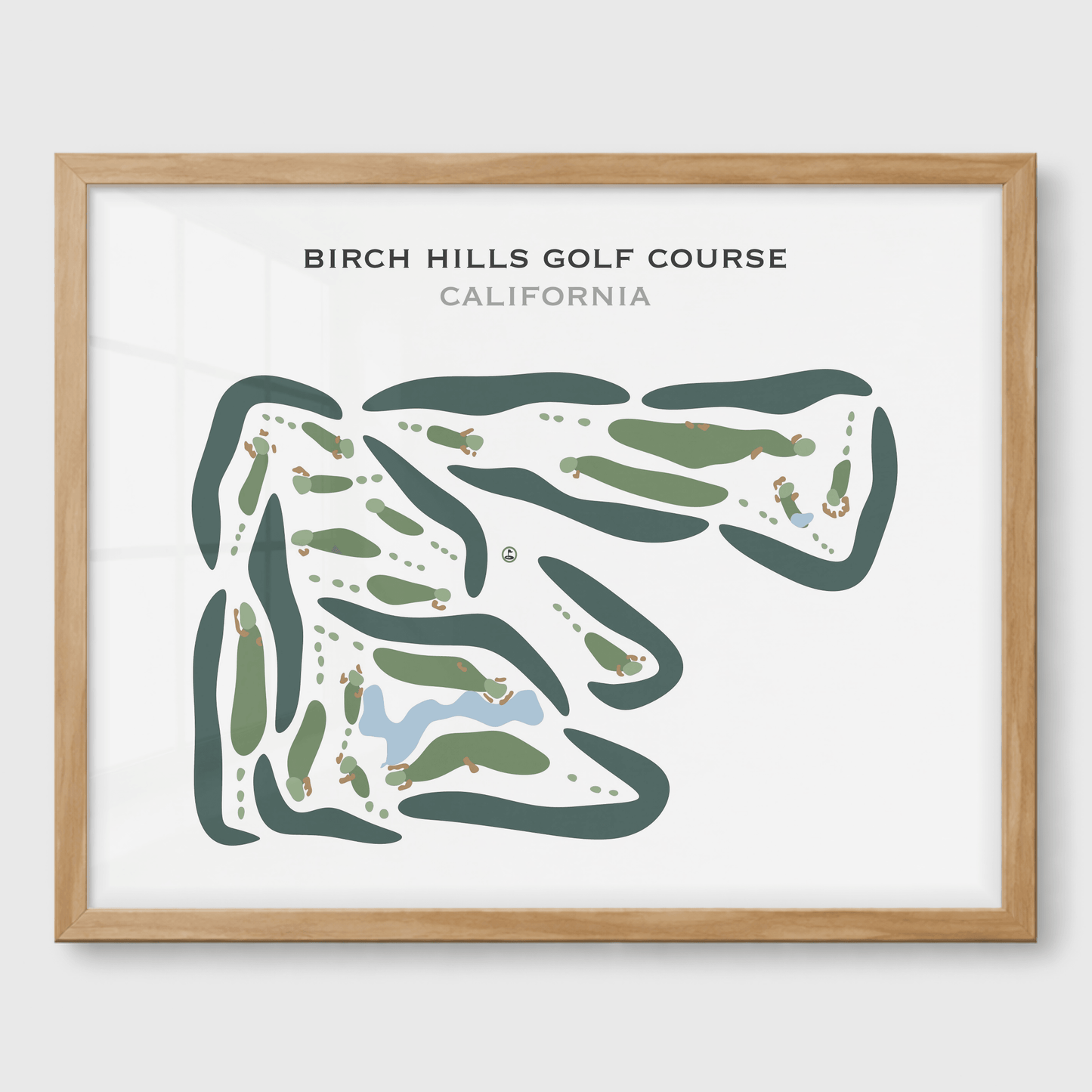 Birch Hills Golf Course, California - Printed Golf Courses