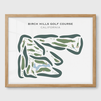 Birch Hills Golf Course, California - Printed Golf Courses