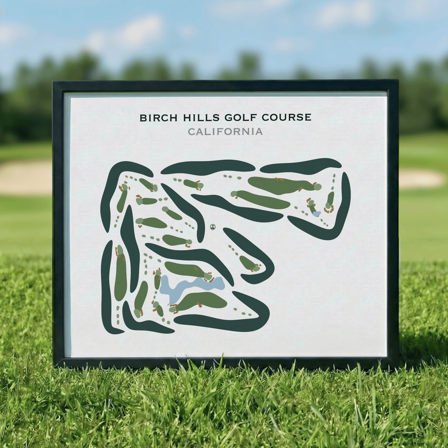 Birch Hills Golf Course, California - Printed Golf Courses