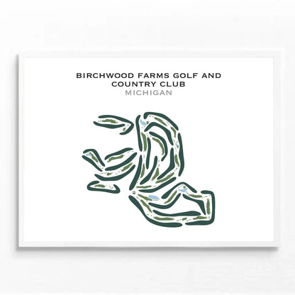 Birchwood Farms Golf & Country Club, Michigan - Printed Golf Courses