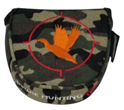 Birdie Hunting Camo Embroidered Putter Cover by ReadyGOLF - Mallet