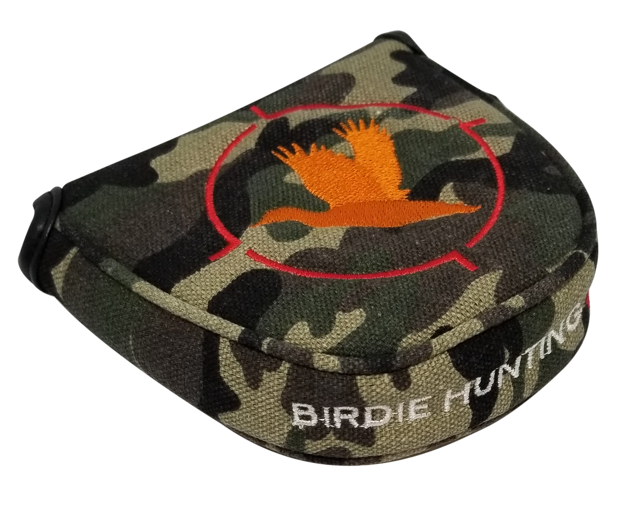 Birdie Hunting Camo Embroidered Putter Cover by ReadyGOLF - Mallet