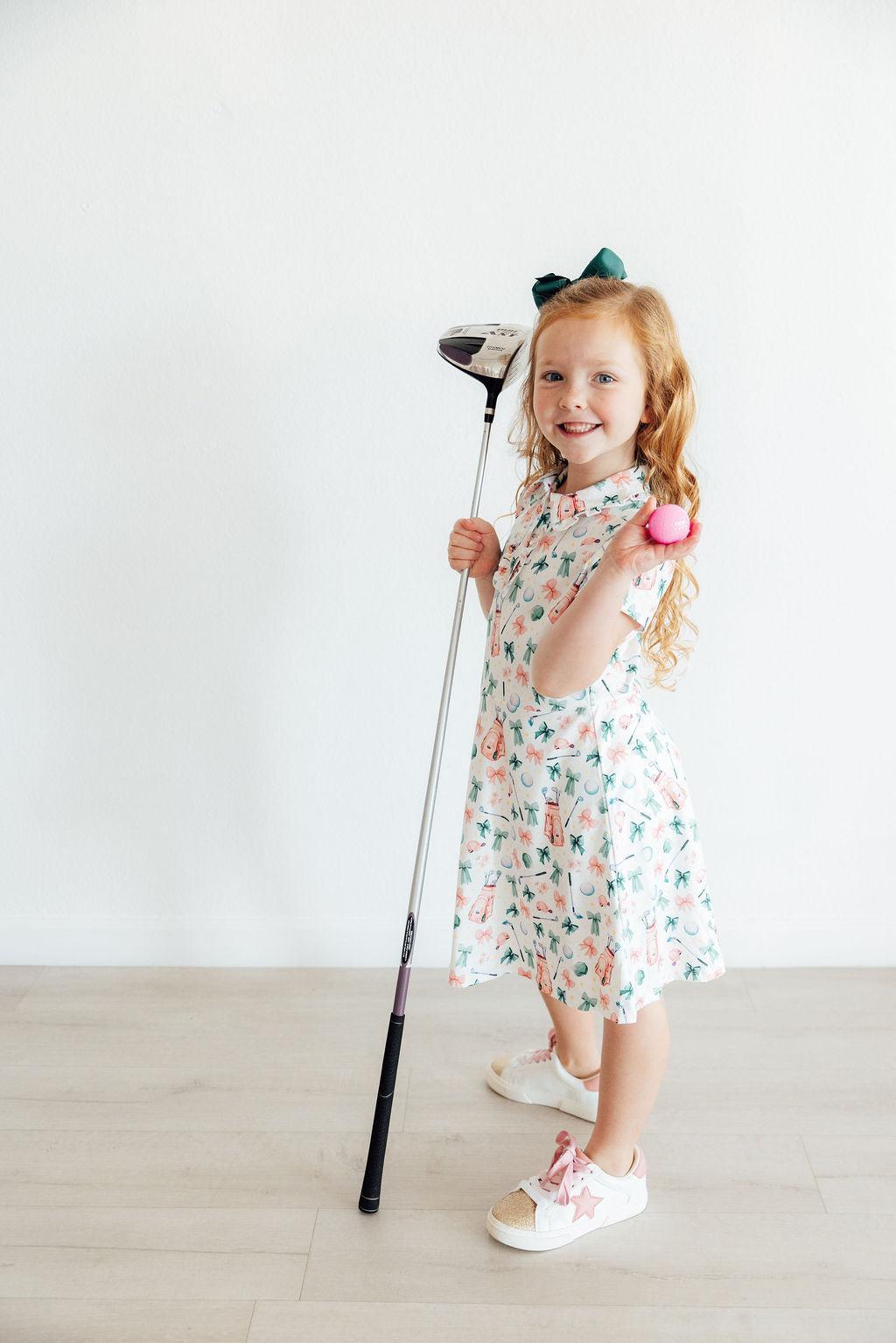 Birdies-Bows-SS-Polo-Dress-Mila-Rose-2 - GOLF LEAGUE