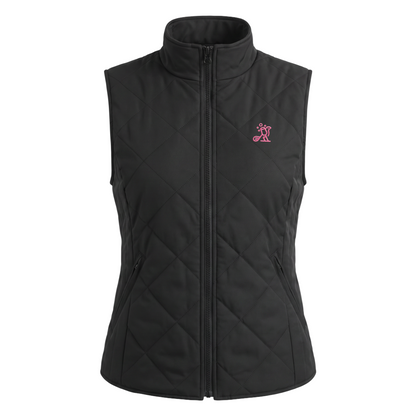 Birdies & Bubbles Birdie Breeze Vest | Women's Performance Golf Vest – Black