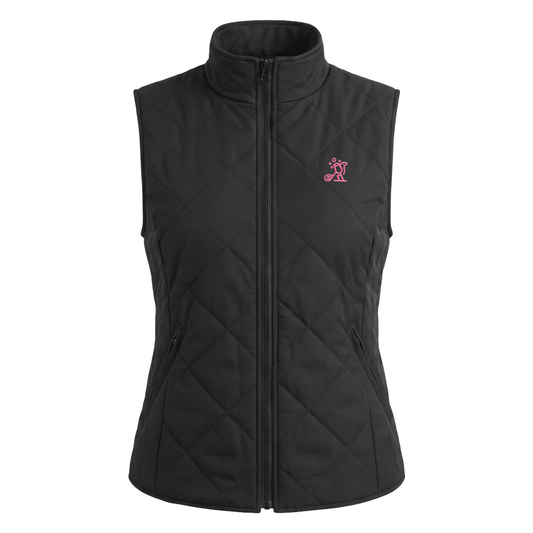 Birdies & Bubbles Birdie Breeze Vest | Women's Performance Golf Vest – Black