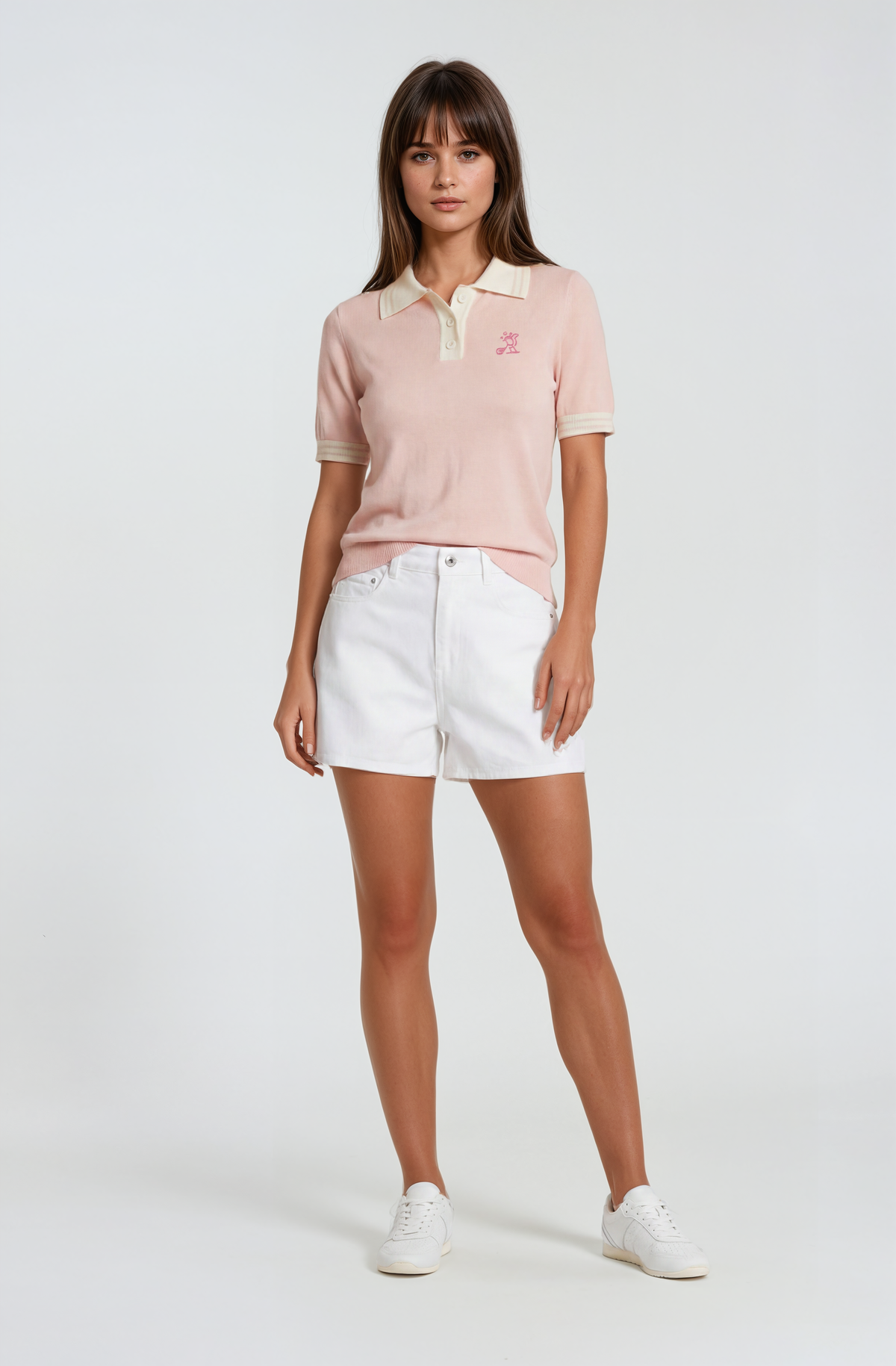 The Fairway Knit Polo | Women’s Luxury Golf Sweater Polo – Birdies & Bubbles
