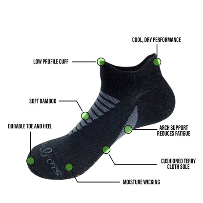 Bamboo Terry Ankle Socks - 2 Pairs
