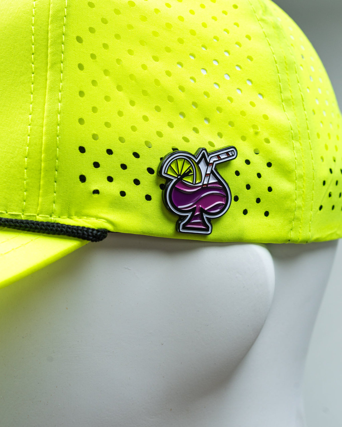Perforated Rope Hat - Transfusion Highlighter Yellow