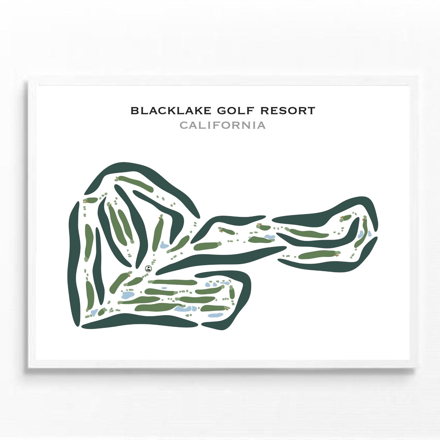 Blacklake Golf Resort, California - Printed Golf Courses