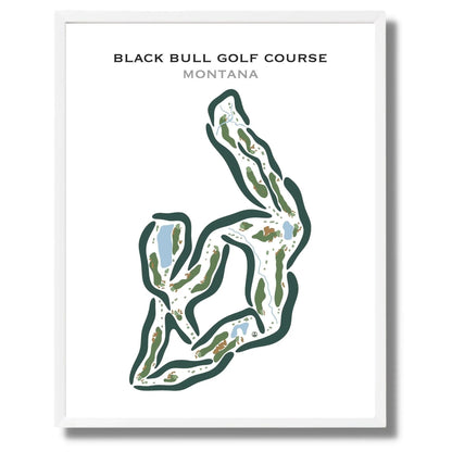 Black Bull Golf Course, Montana - Printed Golf Courses