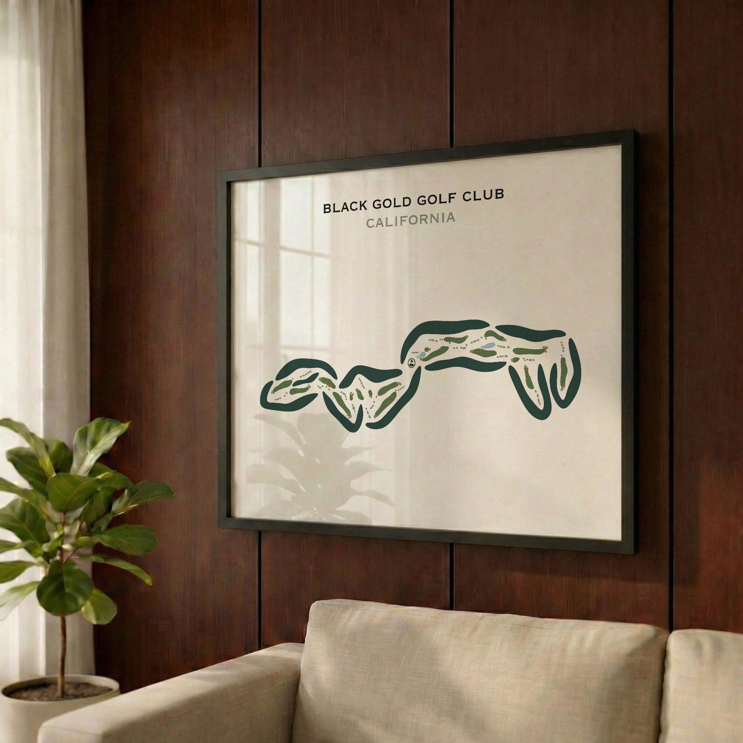 Black Gold Golf Club, California - Printed Golf Courses