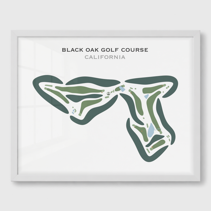 Black Oak Golf Course, California - Printed Golf Courses