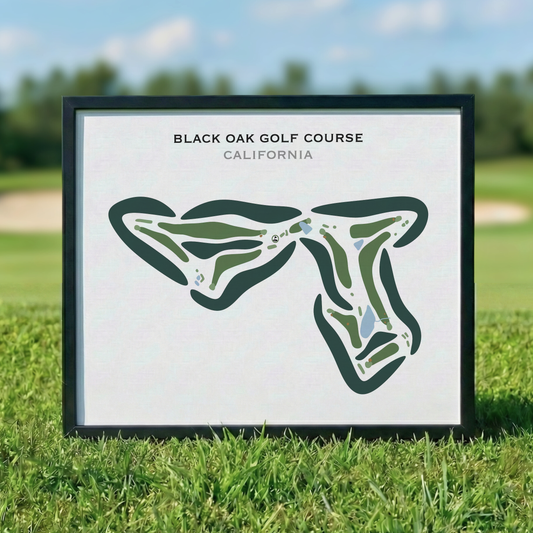 Black Oak Golf Course, California - Printed Golf Courses
