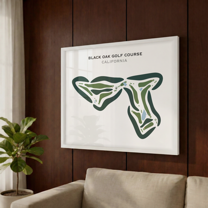 Black Oak Golf Course, California - Printed Golf Courses