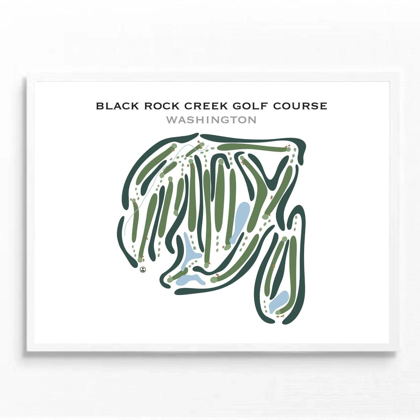 Black Rock Creek Golf Course, Washington - Printed Golf Courses