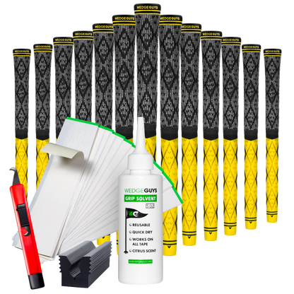 Wedge Guys Diamond Hybrid Golf Grips Bundle 13-Pack - Standard Midsize Oversize