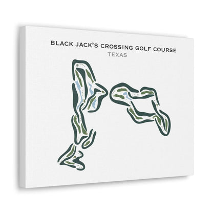 Black Jack's Crossing Golf Course, Texas - Printed Golf Courses