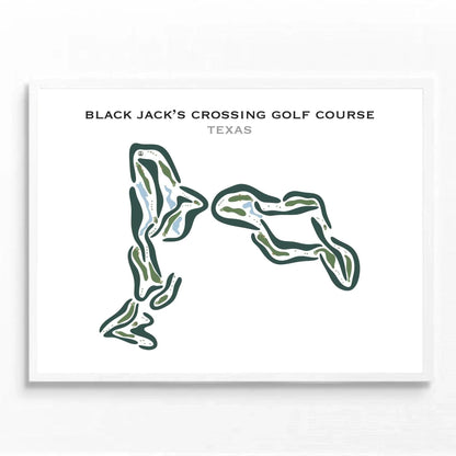 Black Jack's Crossing Golf Course, Texas - Printed Golf Courses