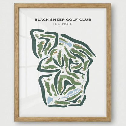 Black Sheep Golf Club, Illinois - Printed Golf Courses